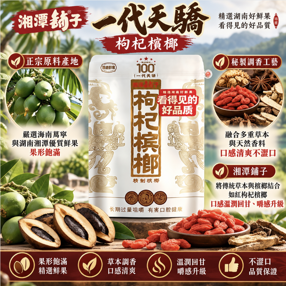 湘潭鋪子 紅枸杞檳榔